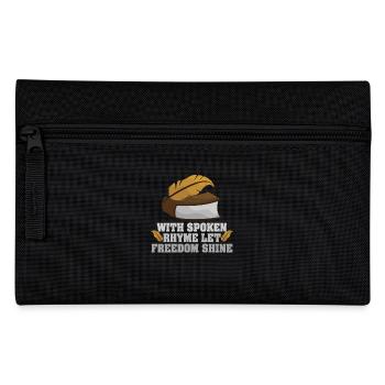 Poésie Slam Comptine parlée Poésie slam - Trousse - noir - Devant