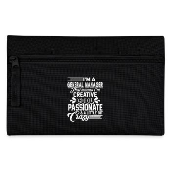 I am A General Manager - Pencil Case - black - Front
