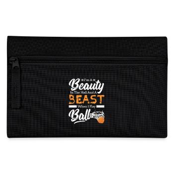 Basketball Girl I Am The Beast When I Play Ball - Pencil Case - black - Front