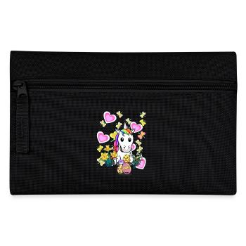 Unicorn Easter Egg Chick Unicorns Kids - Pencil Case - black - Front