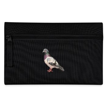 Tauben Taube - Federtasche - Schwarz - Vorne