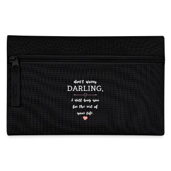 Funny Couple Saying Love Wedding - Pencil Case - black - Front