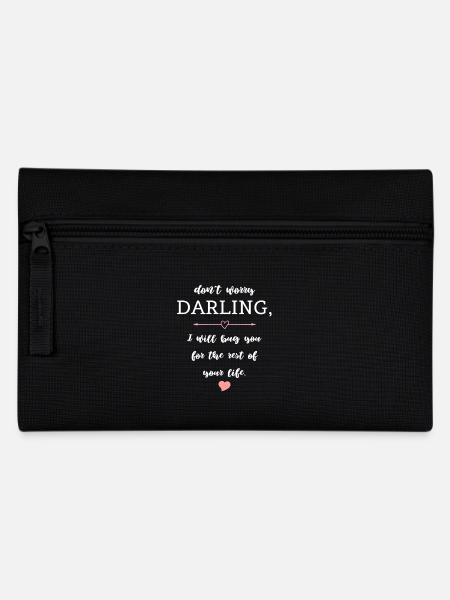 Lustiger Paar Spruch Liebe Hochzeit - Federtasche - Schwarz