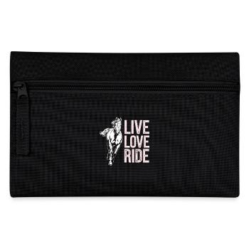 Live Love Ride Cheval Motif Cavalier - Trousse - noir - Devant