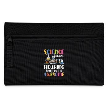 Natural sciences because trial and error is brilliant - Pencil Case - black - Front