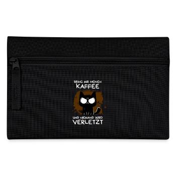 Ich hasse alles und jeden – schwarze Katze - Federtasche - Schwarz - Vorne