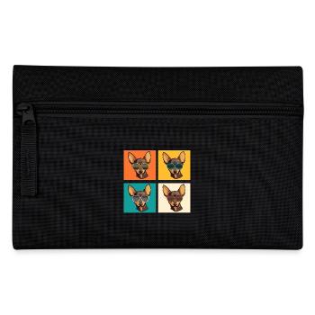 Chien Chihuahua - Trousse - noir - Devant