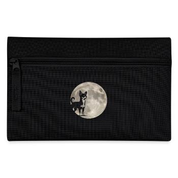 Mond Hund Chihuahua - Federtasche - Schwarz - Vorne