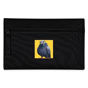 Tauben Taube - Federtasche - Schwarz - Vorne