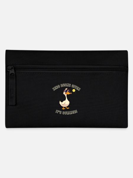 Coole Ente mit Sonnenbrille Sommer Spruch lustig - Federtasche - Schwarz
