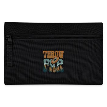 Throw Far Frisbee Abenteuer Natur - Federtasche - Schwarz - Vorne