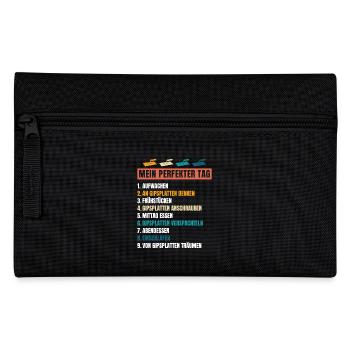 Trockenbau Trockenbauer Trockenbaumonteur Geschenk - Federtasche - Schwarz - Vorne