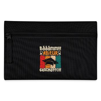 ABITUR GESCHAFFT!! Abi Geschafft Lustiges - Federtasche - Schwarz - Vorne
