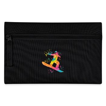 Snowboarder Snowboarding Snowboard - Federtasche - Schwarz - Vorne