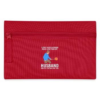 Glasbläser Glas - Federtasche - Rot - Vorne