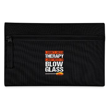 Glas Glasbläser - Federtasche - Schwarz - Vorne