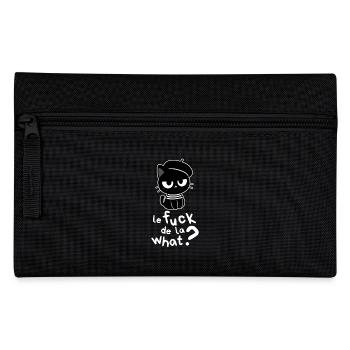 Le Fuck de la what - Schwarze französische Katze - Federtasche - Schwarz - Vorne