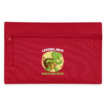 Läufer LEBENSLANGE MARATHON LÄUFER Lustiges - Federtasche - Rot - Vorne