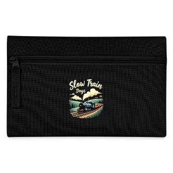 Trajet en train - aventure en locomotive - Trousse - noir - Devant