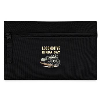 Trajet en train - aventure en locomotive - Trousse - noir - Devant