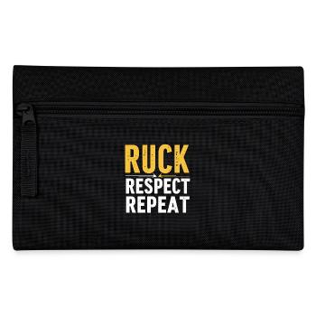 Women Rugby Player Female Fan Fan With - Pencil Case - black - Front