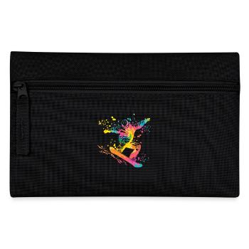 Snowboarder Snowboarding Snowboard - Federtasche - Schwarz - Vorne