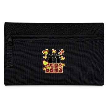 Rétro Chats Chat Famille Chat Enfants - Trousse - noir - Devant
