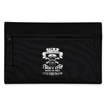 Sea Captain I Stop When I am Done - Pencil Case - black - Front