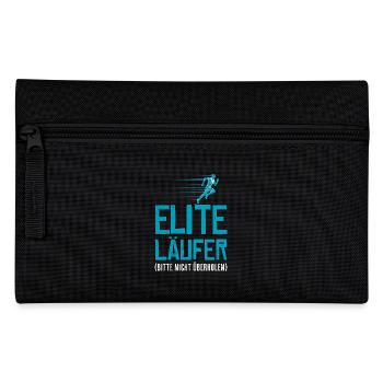 Läufer ELITE LÄUFER BITTE NICHT ÜBERHOLEN Lustiges - Federtasche - Schwarz - Vorne