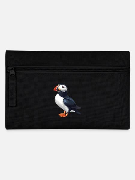 Papageientaucher - Federtasche - Schwarz