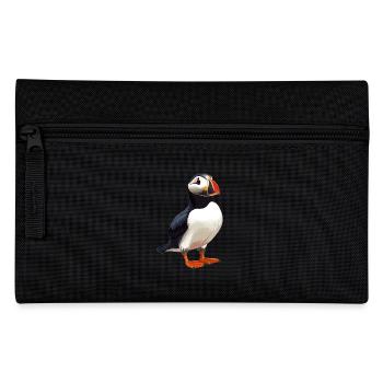 Papageientaucher - Federtasche - Schwarz - Vorne