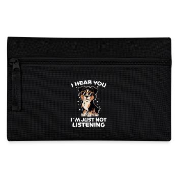 Australian Shepherd Funny Aussie Gift - Pencil Case - black - Front