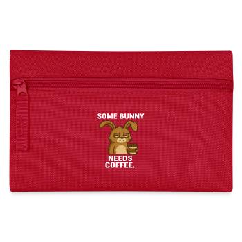 Coffee Bunny - Pencil Case - red - Front