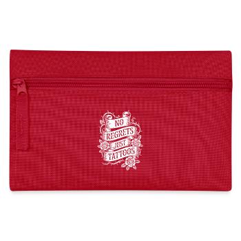 Seniors with tattoos proudly aging, - Pencil Case - red - Front