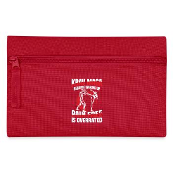 Krav Maga: Weil Schmerzfrei Aufwachen - Federtasche - Rot - Vorne