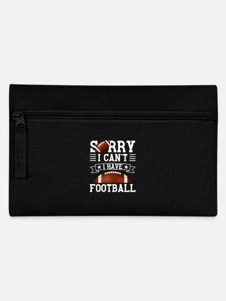 Lustiger American Football Spruch - Federtasche - Schwarz