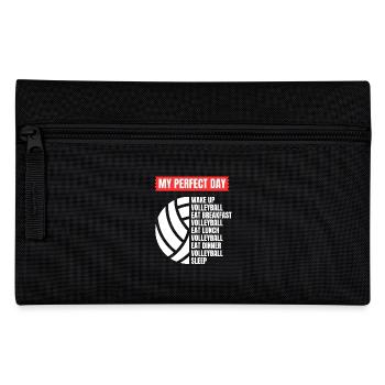 Lustiger Volleyball Spruch Volleyballer - Federtasche - Schwarz - Vorne