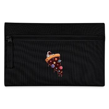 Astronaut and Galactic Pizza Adventure in the - Pencil Case - black - Front
