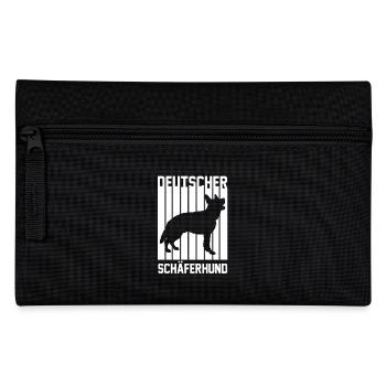 Hund Deutscher Schäferhund - Federtasche - Schwarz - Vorne