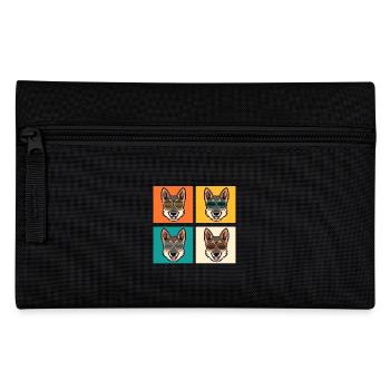 Hund Deutscher Schäferhund - Federtasche - Schwarz - Vorne