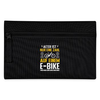 E-Bike ALTER IST NUR EINE ZAHL AUF EINEM E-BIKE - Federtasche - Schwarz - Vorne