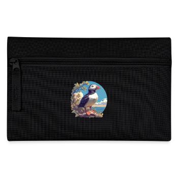 Papageientaucher - Federtasche - Schwarz - Vorne