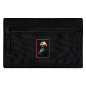 Papageientaucher - Federtasche - Schwarz - Vorne