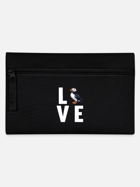 Papageientaucher - Federtasche - Schwarz