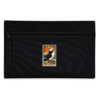 Papageientaucher - Federtasche - Schwarz - Vorne