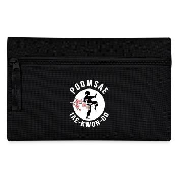 Taekwondo Poomsae Taekwondo-kup schwarzer Gürtel - Federtasche - Schwarz - Vorne