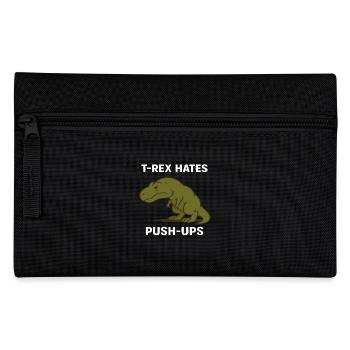 T Rex hates push ups - Federtasche - Schwarz - Vorne