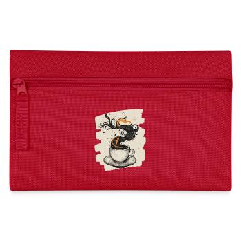 Kaffee Coffee Kaffeeliebhaber - Federtasche - Rot - Vorne