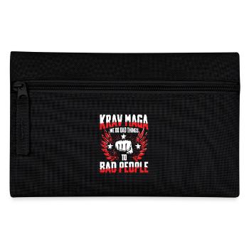 Krav Maga: We Do Bad Things To Bad People - Federtasche - Schwarz - Vorne