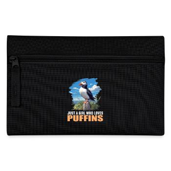 Papageientaucher - Federtasche - Schwarz - Vorne